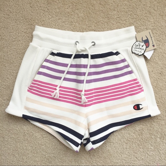 Champion X UO Exclusive Striped Shorts - Picture 1 of 5